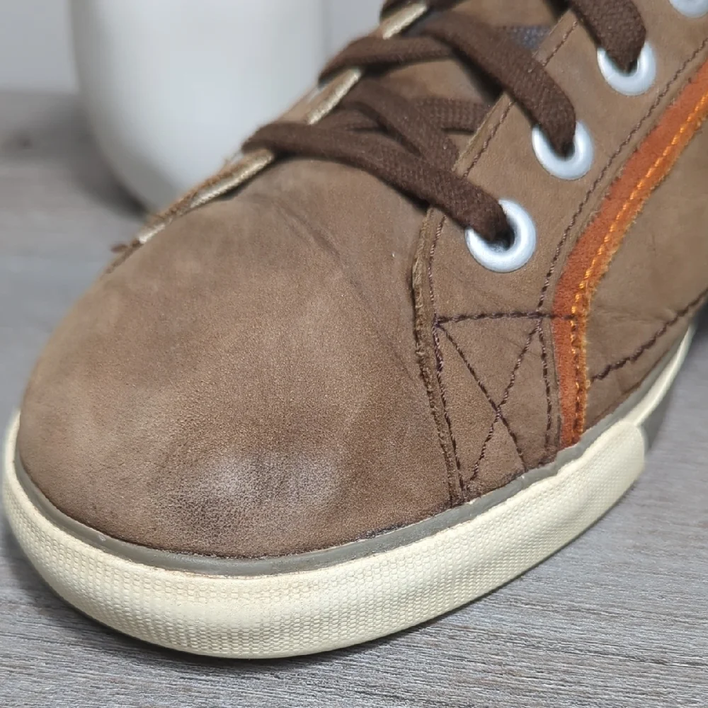KEEN Arcata‎ Men's Suede Brown Orange Casual Sneakers 1002889 Size 10.5 Grunge
